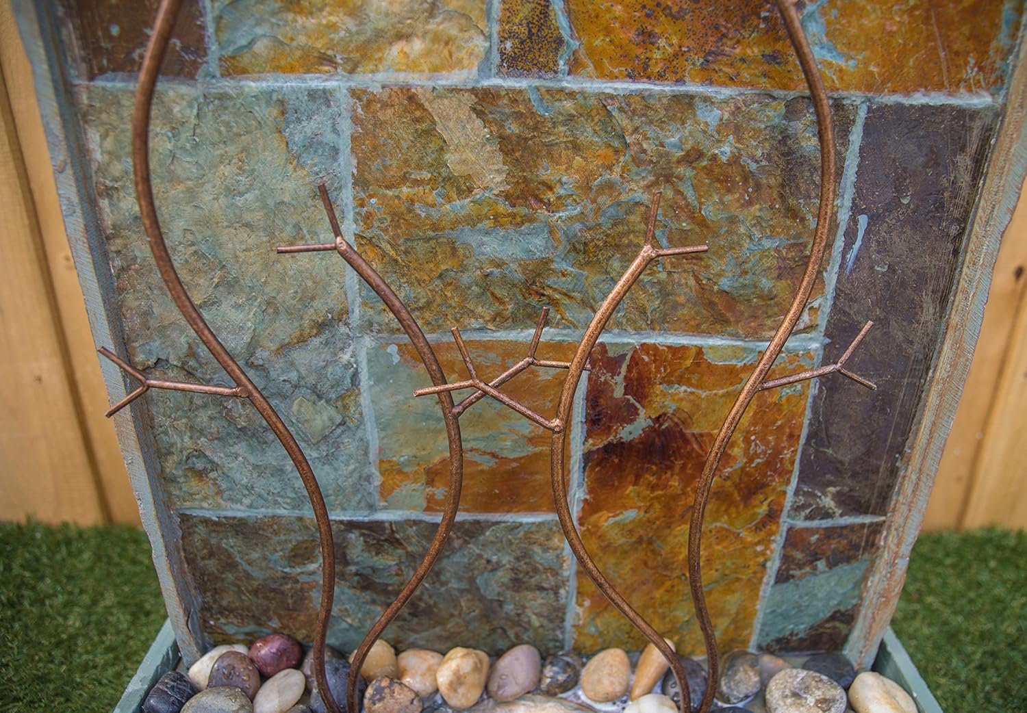 Kenroy Home 51015SLCOP Trailing Vines Fountains, Slate and Copper Finish : Home & Kitchen