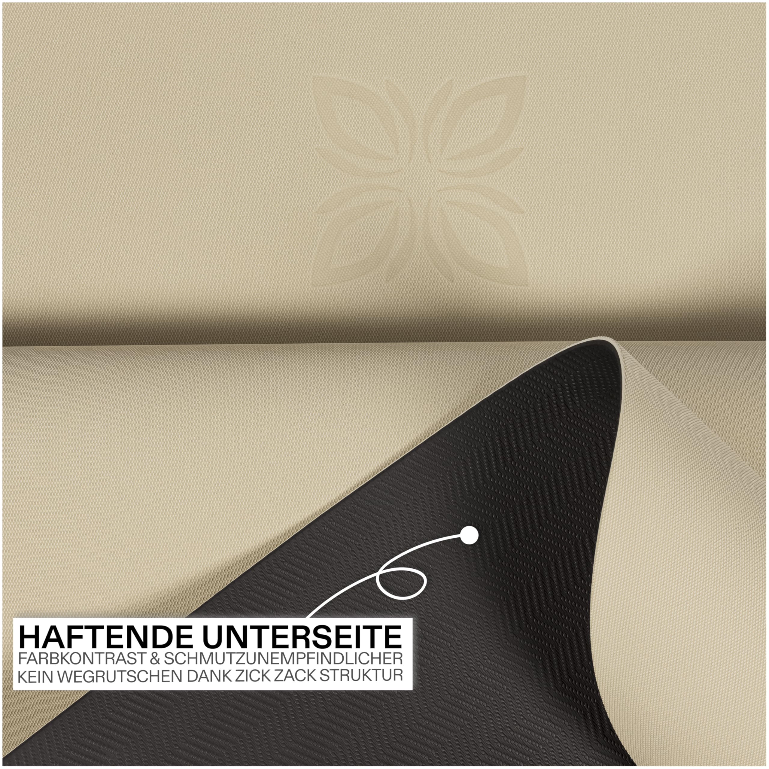 FLOW Pilatesmatte & Yogamatte – 180×61 cm, 5 mm rutschfeste TPE Fitnessmatte, hautfreundlich & allergikergeeignet, PVC- & latexfrei, leicht & robust für Studio & Home-Workout