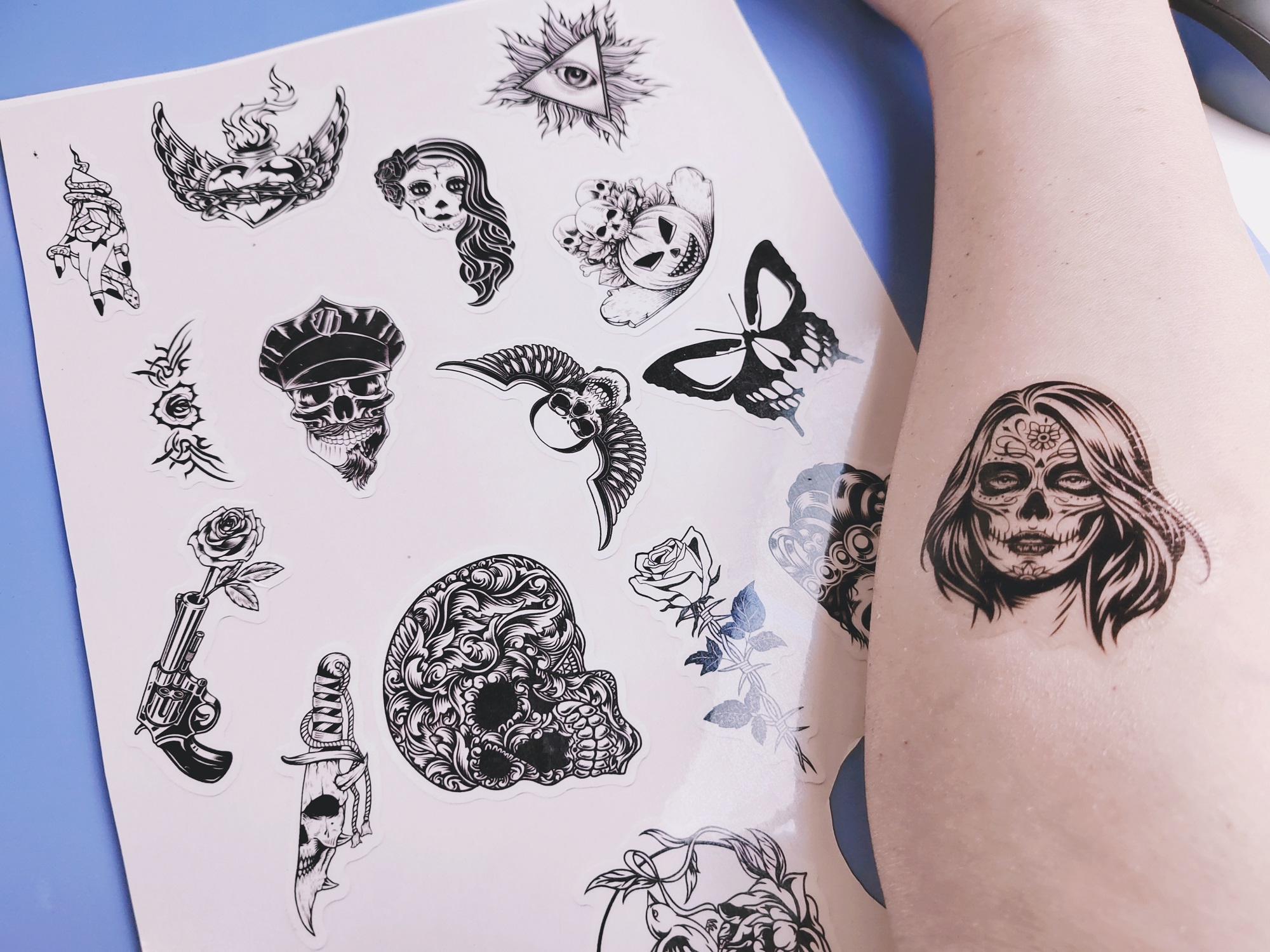 Papier Transfert Tatouage Temporaire A4 - 5 Feuilles Transparentes - Imprimante Jet D'Encre/Laser