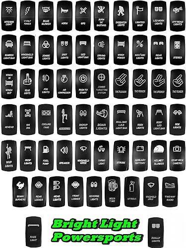 Miniatura 6 de Luz brillante PowersportsInterruptor basculante láserBull Bar luz LED Bar- Universal12V de encendidoapagado, Blanco