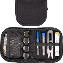 VEPKOIT Military Sewing Kit,Army Survival Kit with Buttons for Men or Women,Small Repair Tools Zipper Closure in Durable Nylon Case Adults Basic Home Outdoor,Travel