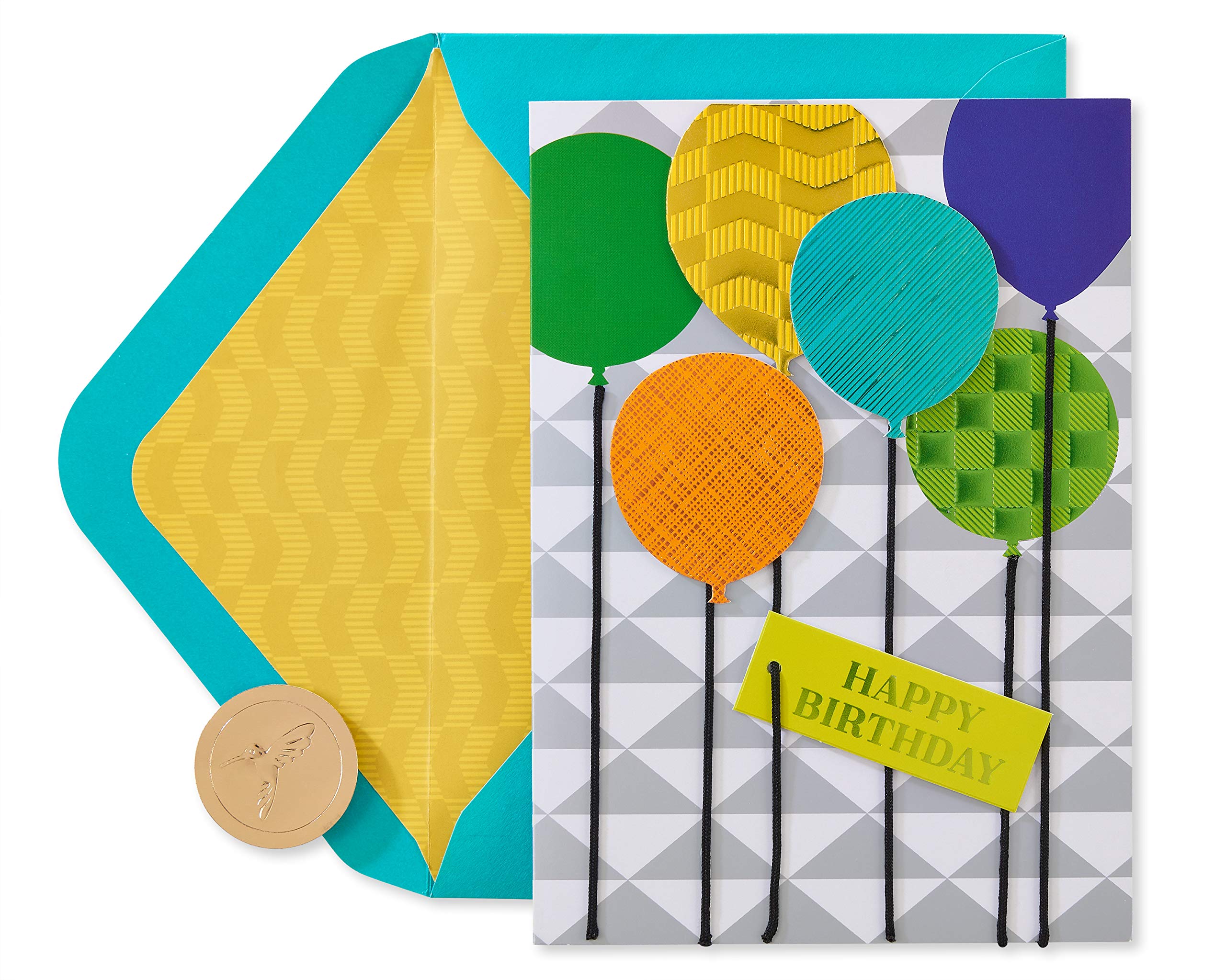 Papyrus Birthday Card (Colorful Balloons)