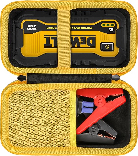 Khanka Hard Travel Case Replacement for DeWalt DXAELJ16 1600 Peak Amp Jump Starter Battery Booster with USB Power Station, Case Only.