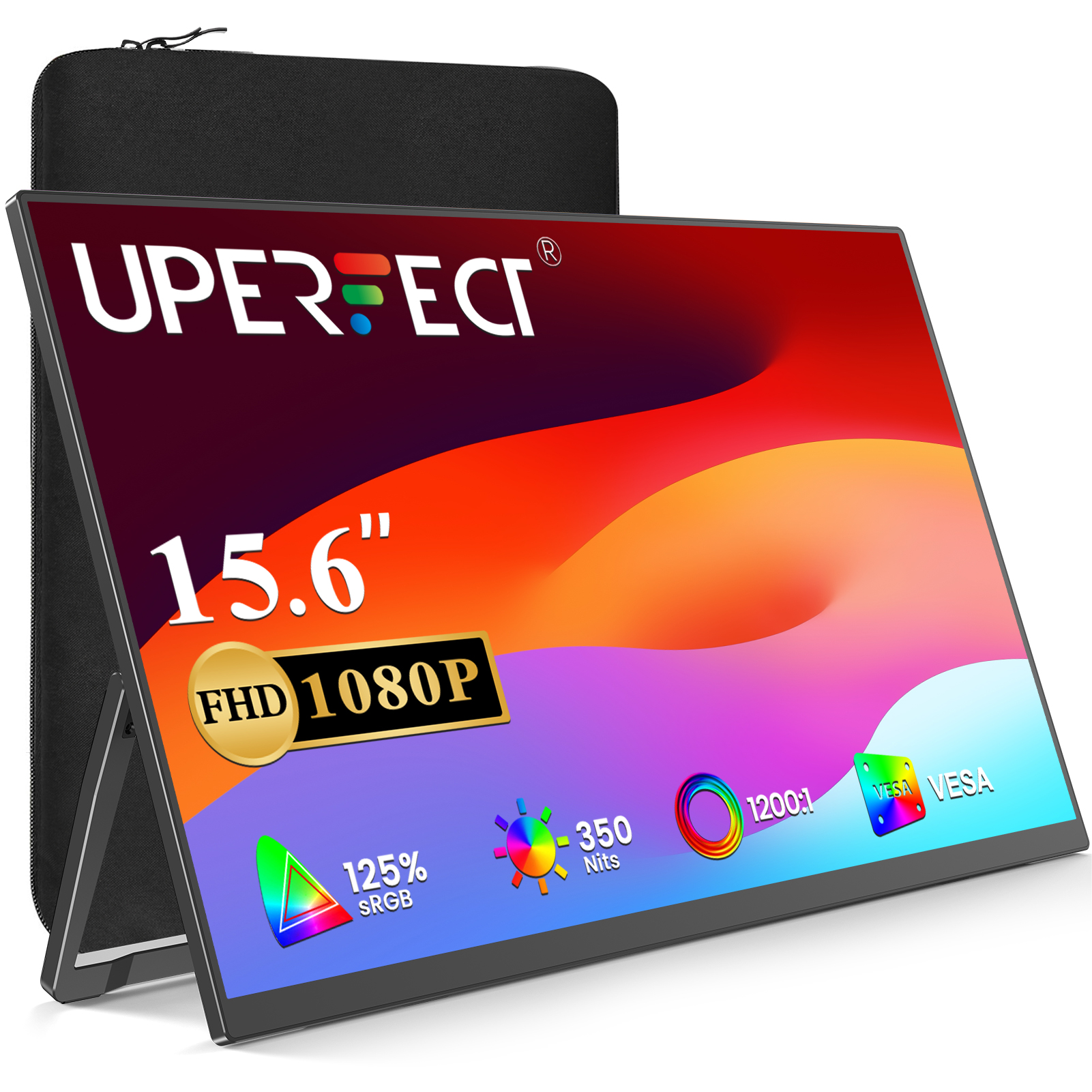 sRGBカバー率125% UPERFECT 15.6インチ モバイルモニター sRGBカバー率