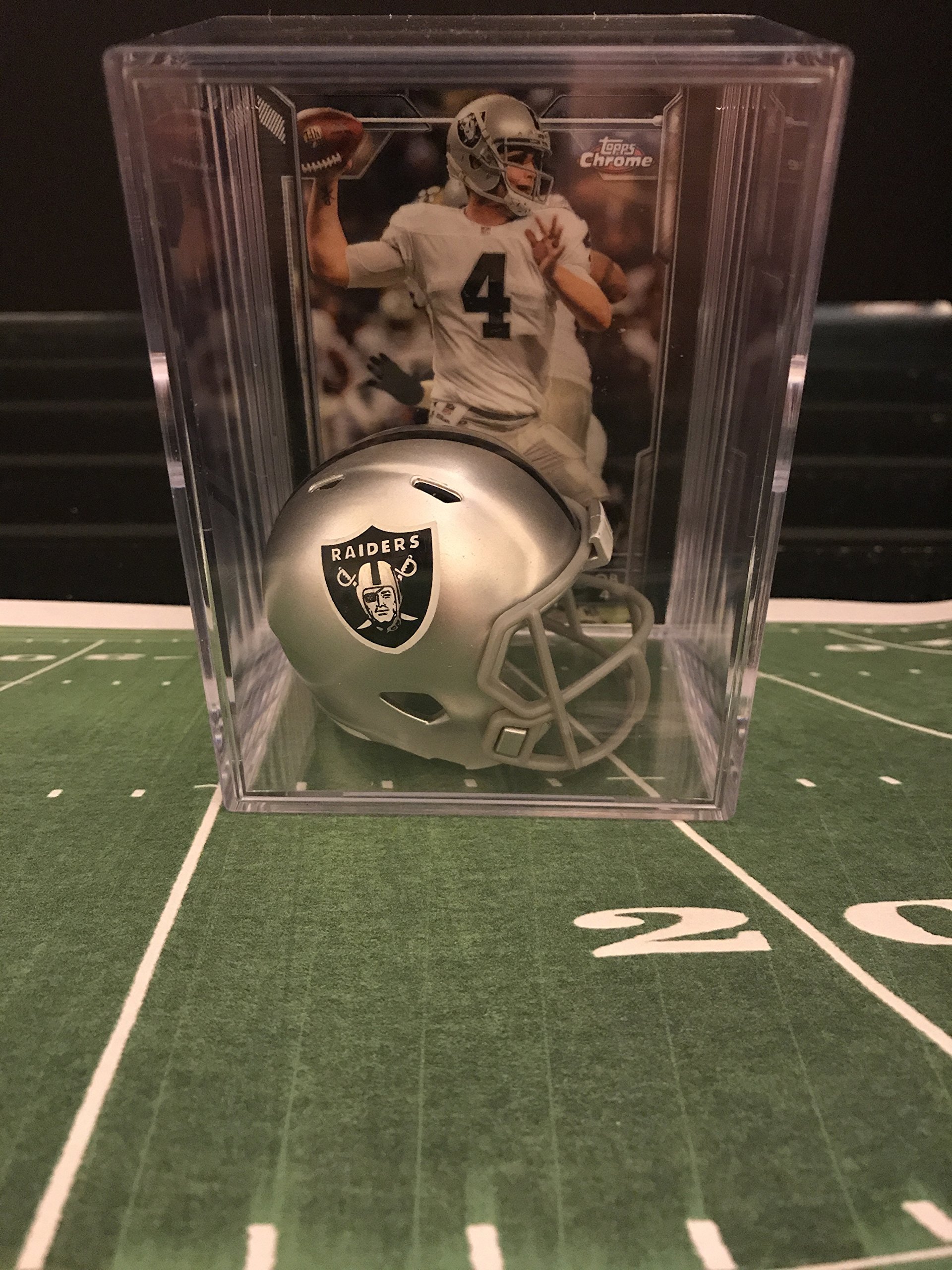 derek carr football helmet Amazon.com: Las Vegas Raiders NFL Helmet Shadowbox w/Derek Carr card :  Sports & Outdoors