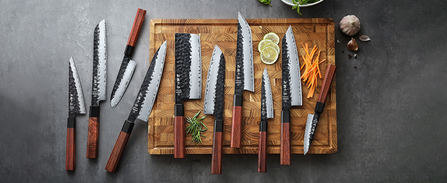 Amazon.com: HEZHEN- 8.5” Chef Knife, 3 Layers High Carbon Clad
