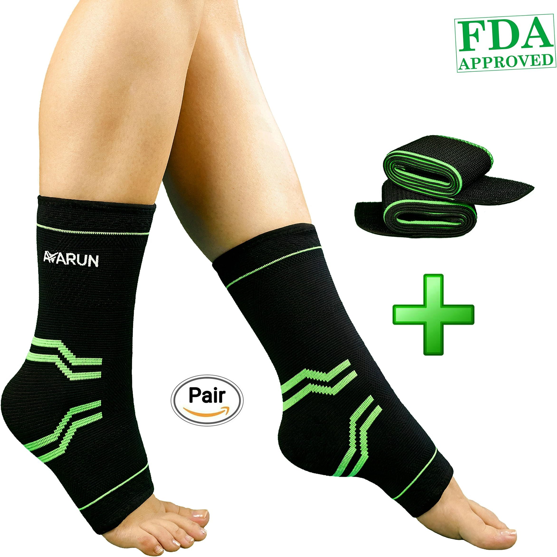 Ankle Brace-Breathable Ankle Support-Adjustable Achilles Tendon Support-Pain Relief Ankle Braces-Ankle Compression Sleeve Perfect for Sport