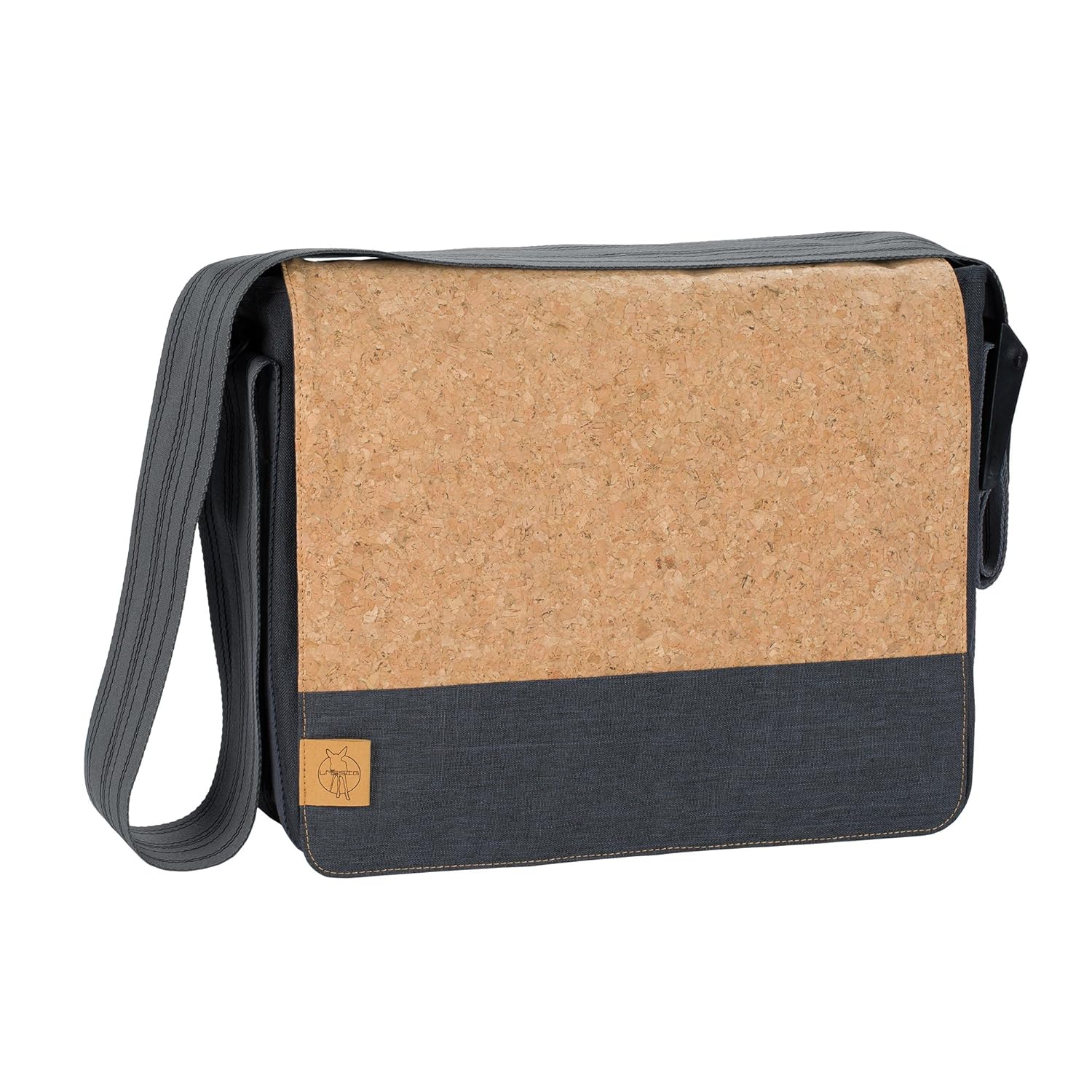 Lassig Womens Casual Messenger Bag, Cork Dark Grey