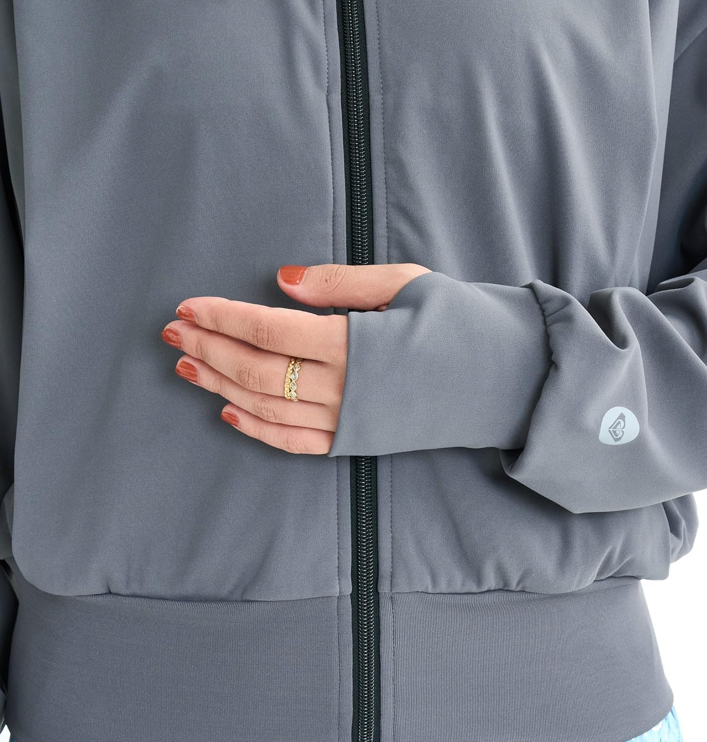 [ロキシー] Fitness YOUR ALLY HOODIE ウィメンズ フィットネス フード付きパーカ 長袖 速乾・UVカット&