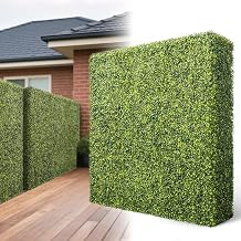 Patio 54" W x 36" H x 12" D Artificial Hedge Wall Panels Greenery Grass Backdrop, Faux Boxwood for Outdoor Privacy Room Divider Garden Planter Photography Wedding Décor