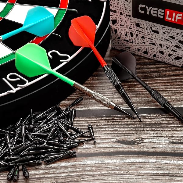 CyeeLifeプラスチック先端ダーツ矢–電子ダーツボード用12点式ダーツ矢18 g - 5
