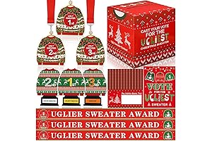 71 Pcs Xmas Ugly Sweater Game Sets