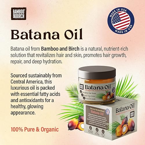 Miniatura 6 de Aceite de batana crudo para el crecimiento del cabello, 100% puro, 4 onzas, para cabello natural grueso y fuerte, cabello más fuerte para hombres y