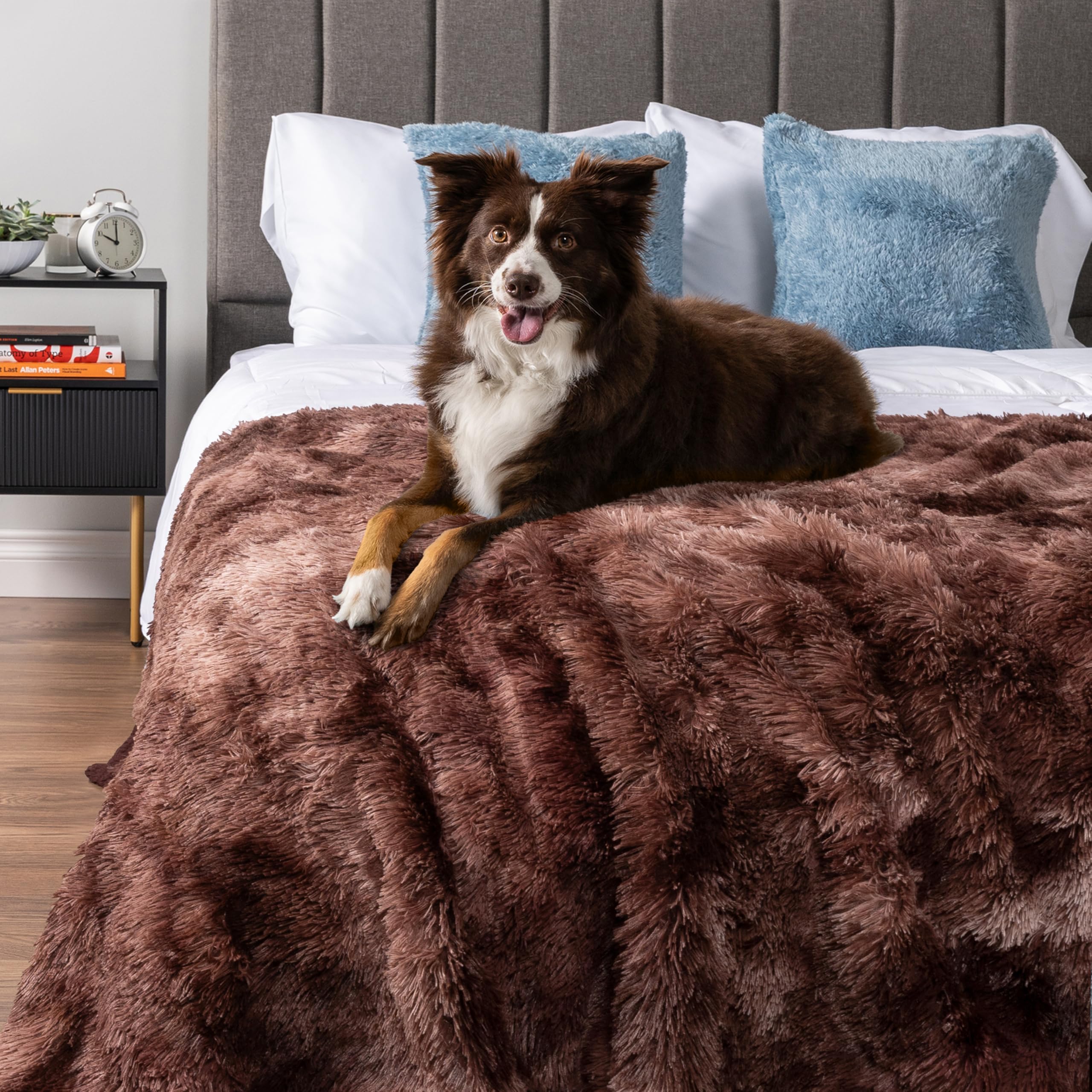 PetAmi Wasserdichte Hundedecke – Weiches Fleece & Sherpa, Wendbar, Für Sofa, Auto & Reisen