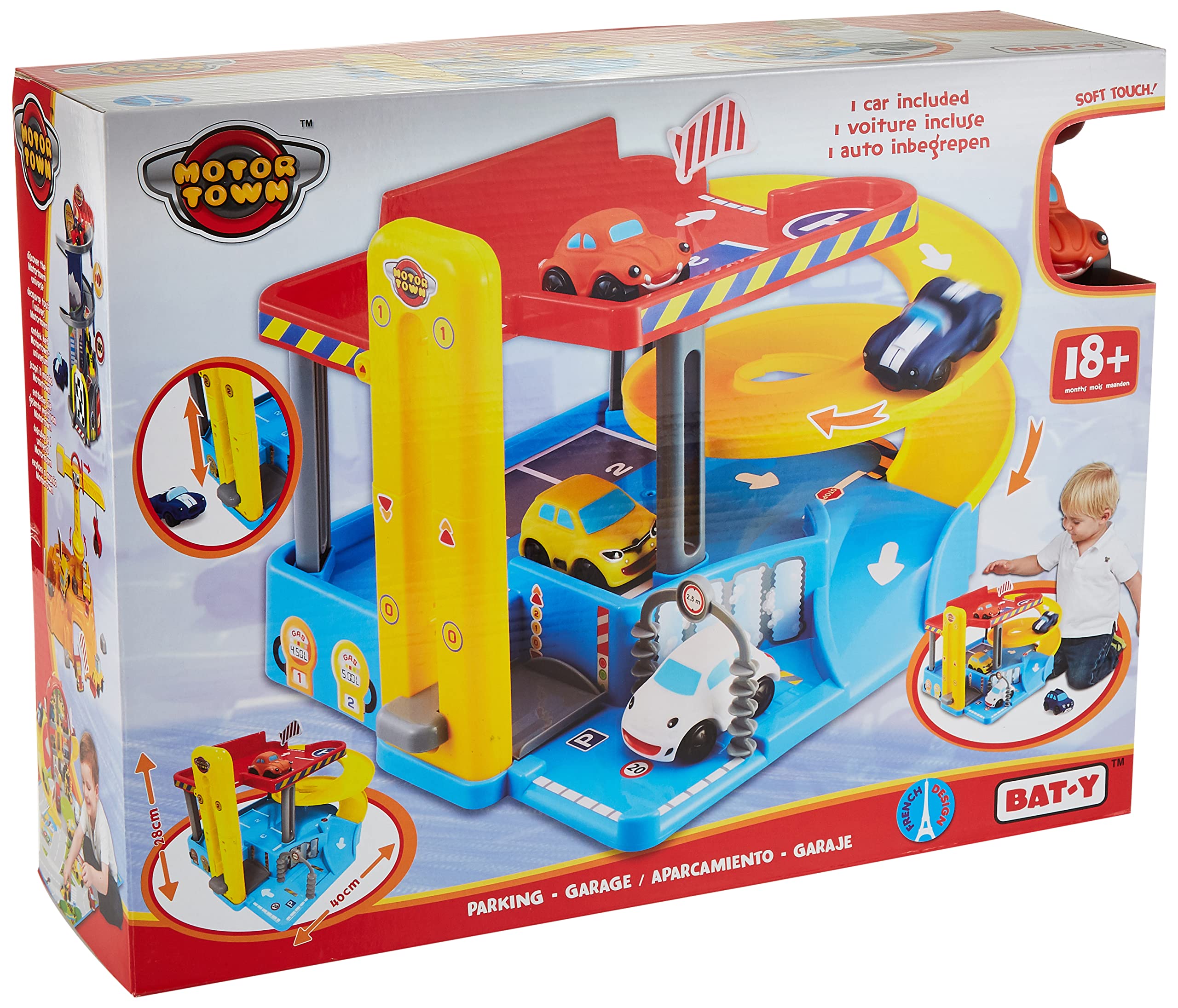 MOTORTOWN 2 levels Parking Garage with 1 car