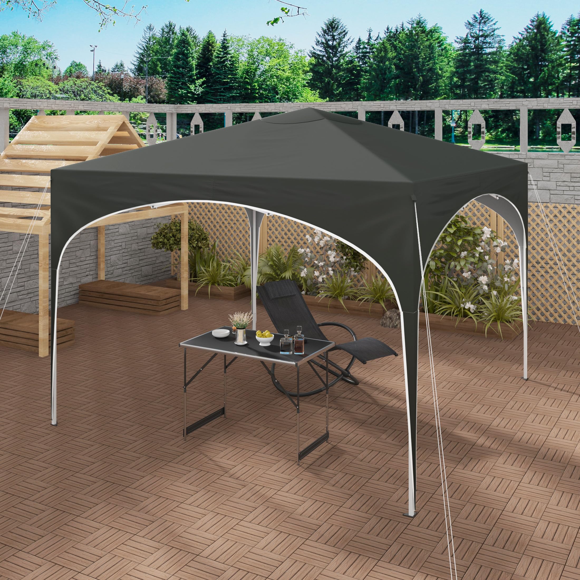 Outsunny® tuinpaviljoen tuintent partytent pergola zonwering