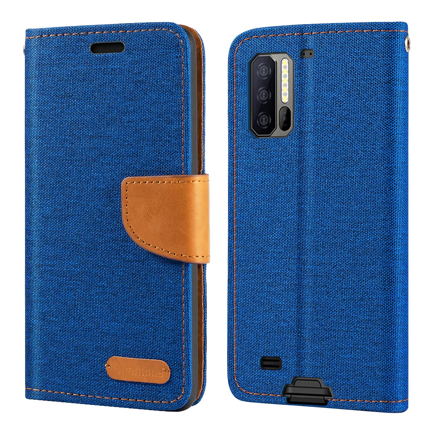 Handyhülle Für Ulefone Armor X12 Pro – Flip-Case Aus Oxford-Stoff & PU-Leder Mit Kartenfächern & Standfunktion