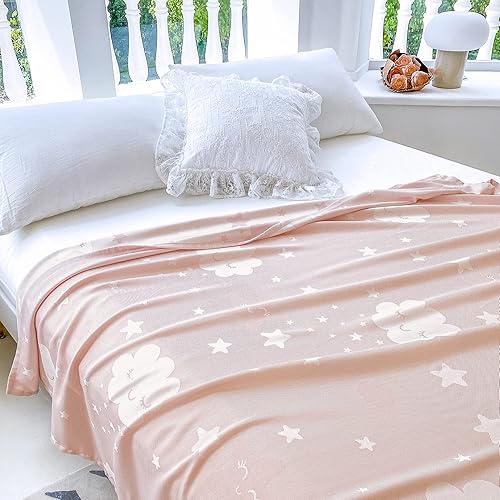 Miniatura 5 de AmyHomie Manta refrescante para niños, mantas 100% bambú para durmientes acalorados, juguetes para niñas de 1 a 12 años, manta de verano suave para