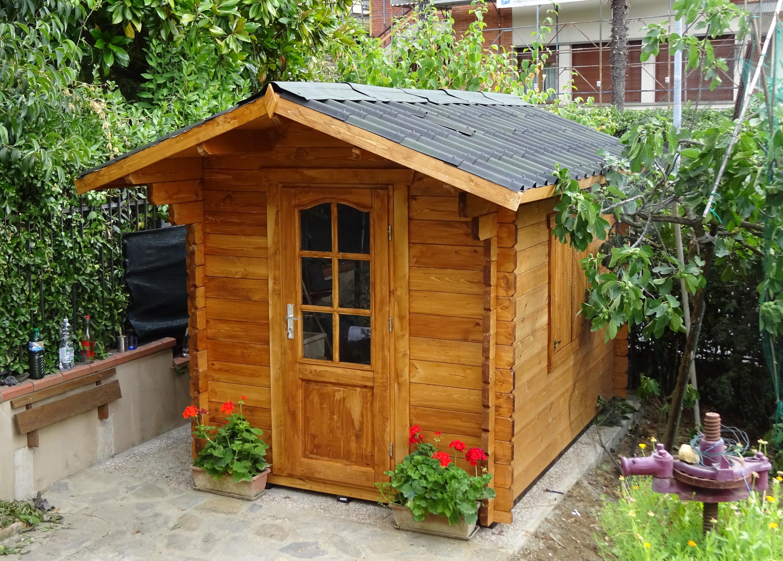 Ecosoul Casetta Da Giardino In Metallo Effetto Ruggine, Design A Cuore, Altezza 32 Cm – Decorazione Rustica Per Esterno, Lanterna E Luce Da Giardino Fai Da Te