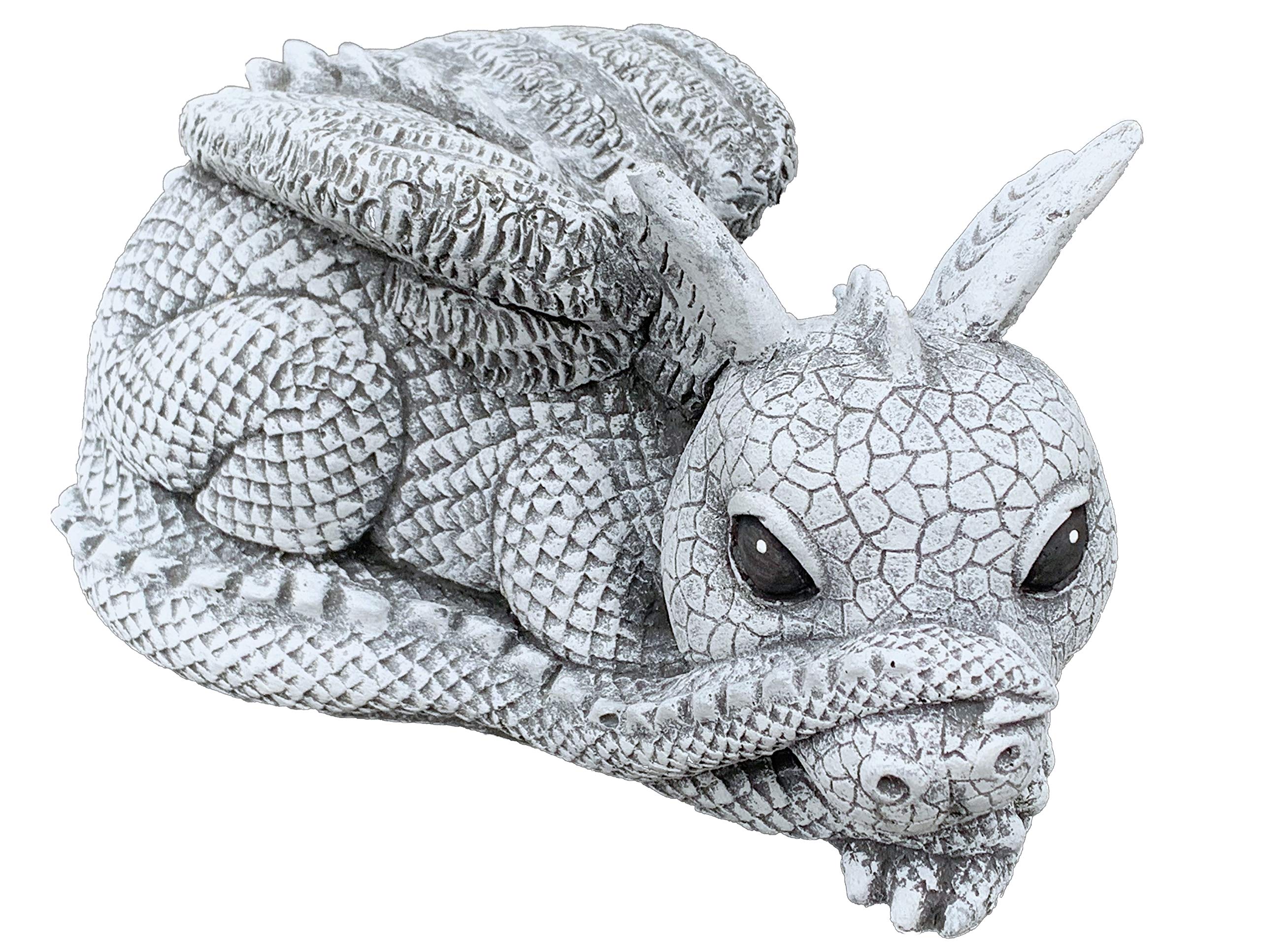 stoneandstyle Steinfigur Drache Gonzo frostfest wetterfest Gartenfigur