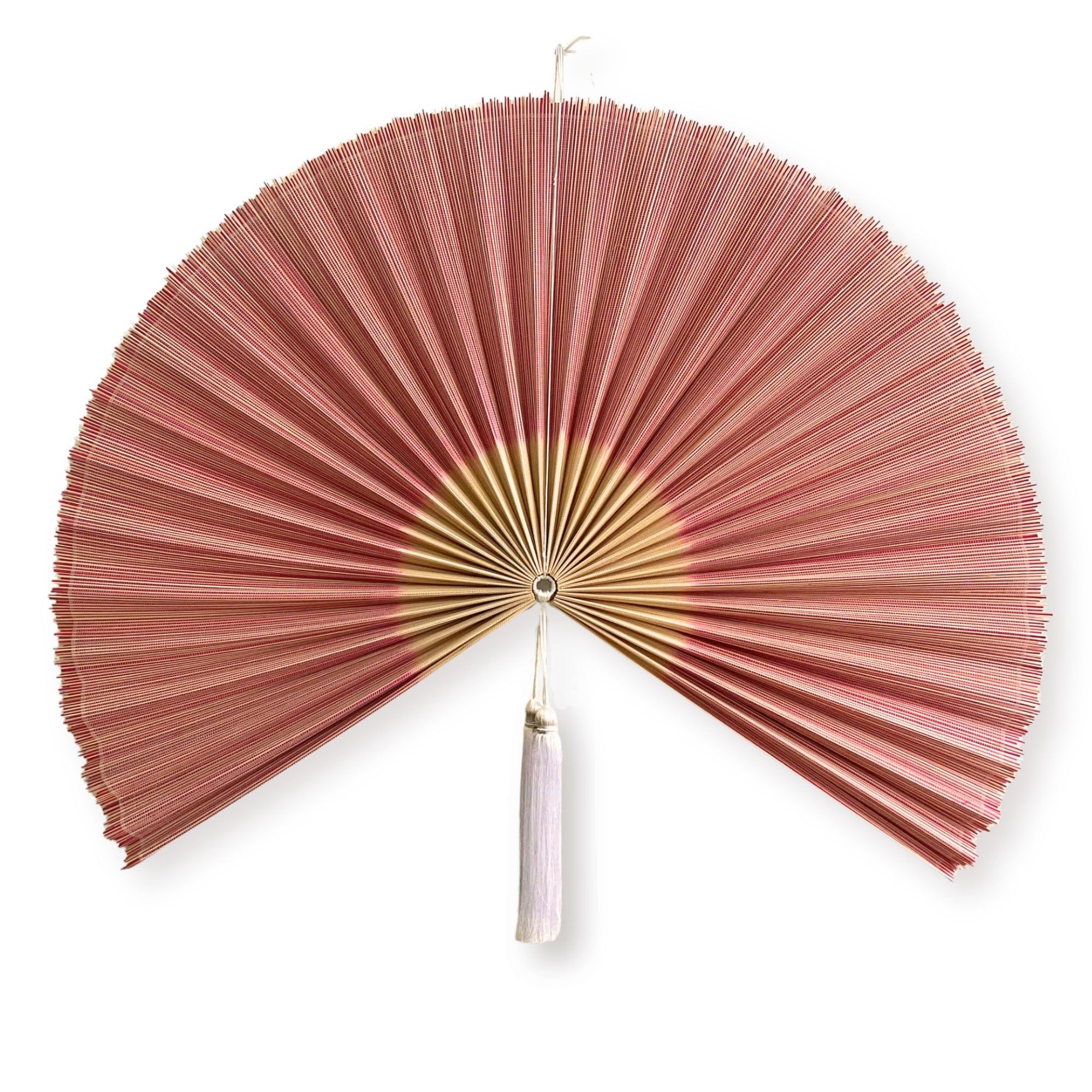 ChumDecor Fan Wall Decor,Japanese Chinese Walls Fan Décor, Boho Hanging Headboard,Decorative Folding Fans For Over Bed Decorations (Redpink 48inch) — image 1