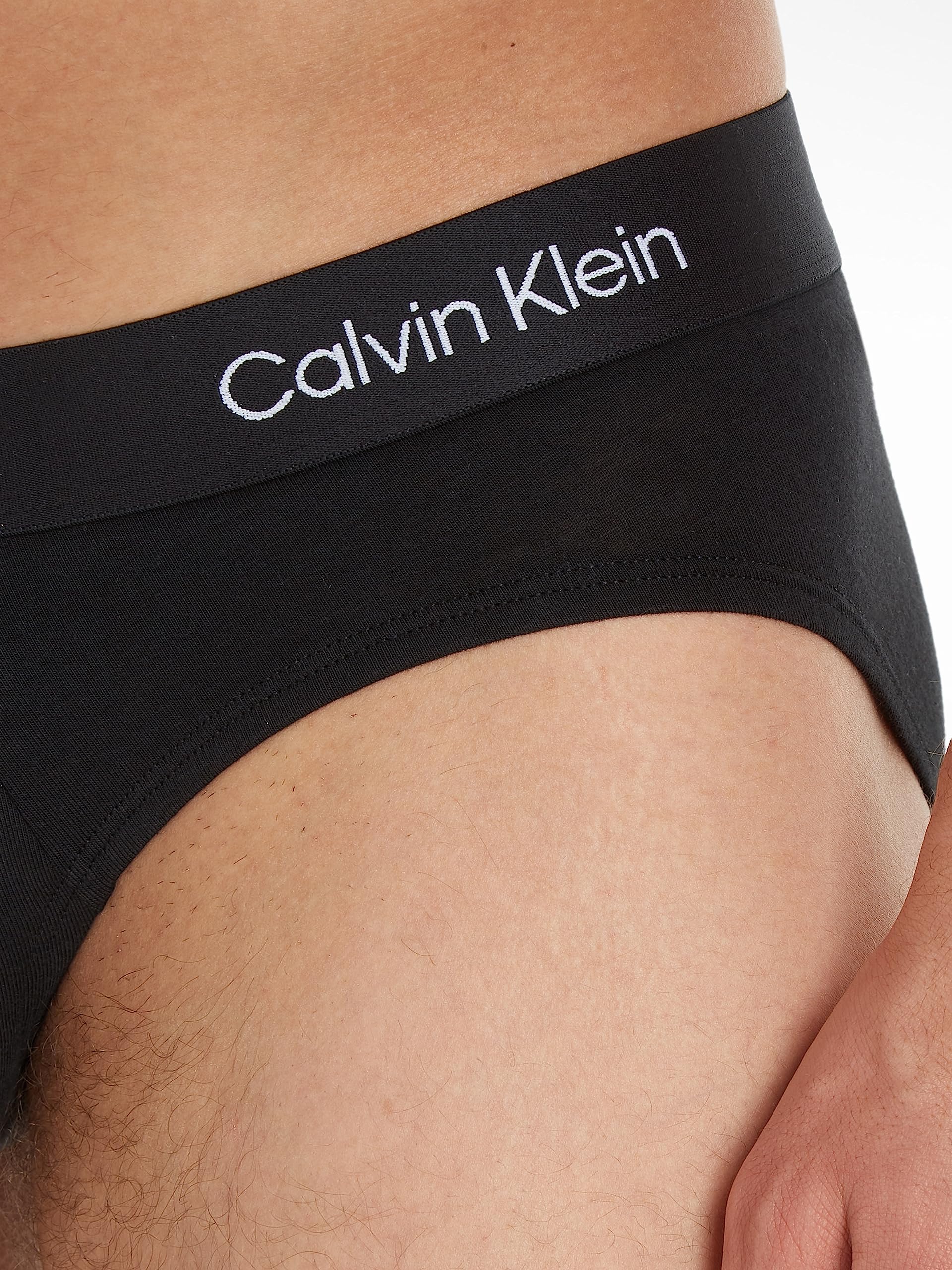 Calvin Klein Hombre Pack de 3 Calzoncillos Hip Briefs Algodón con Stretch