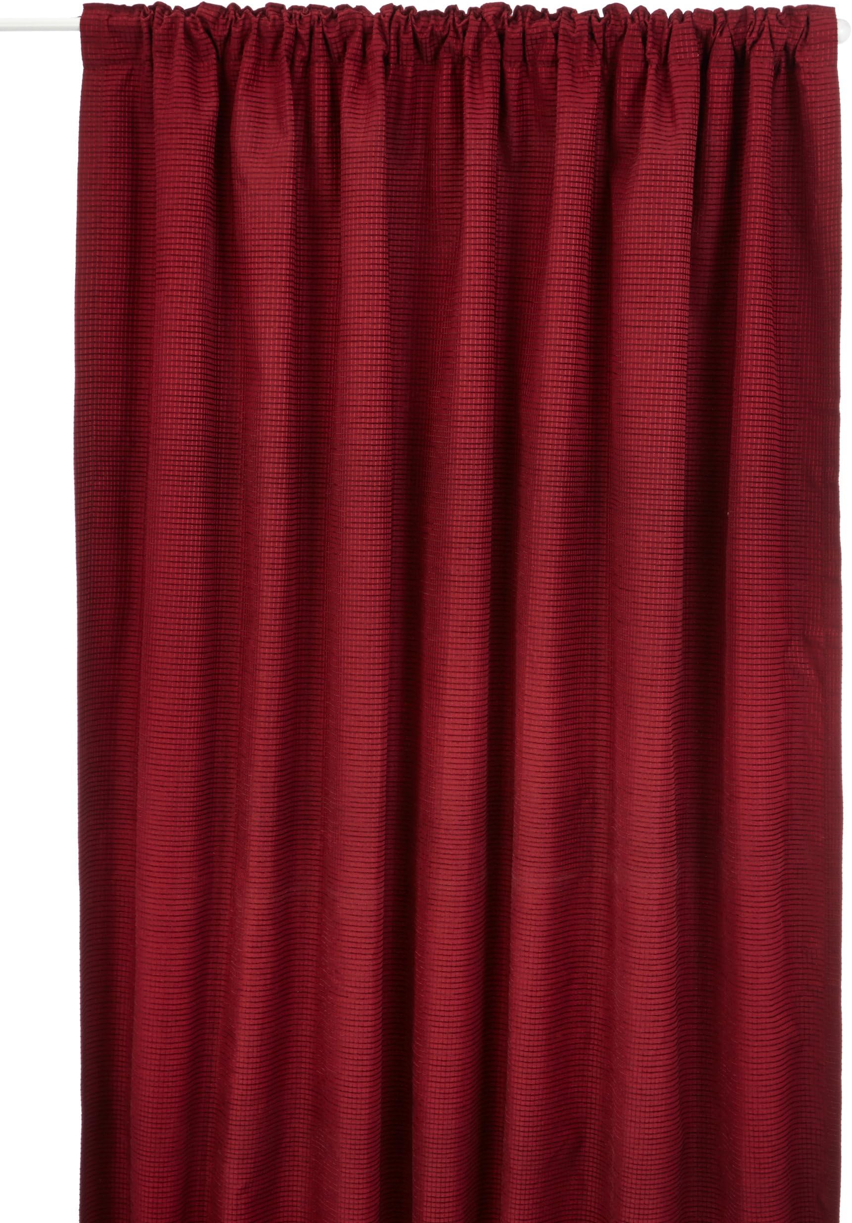 Curtina - Kent - Thermal Pencil Pleat Door curtain, 66x84"", Red