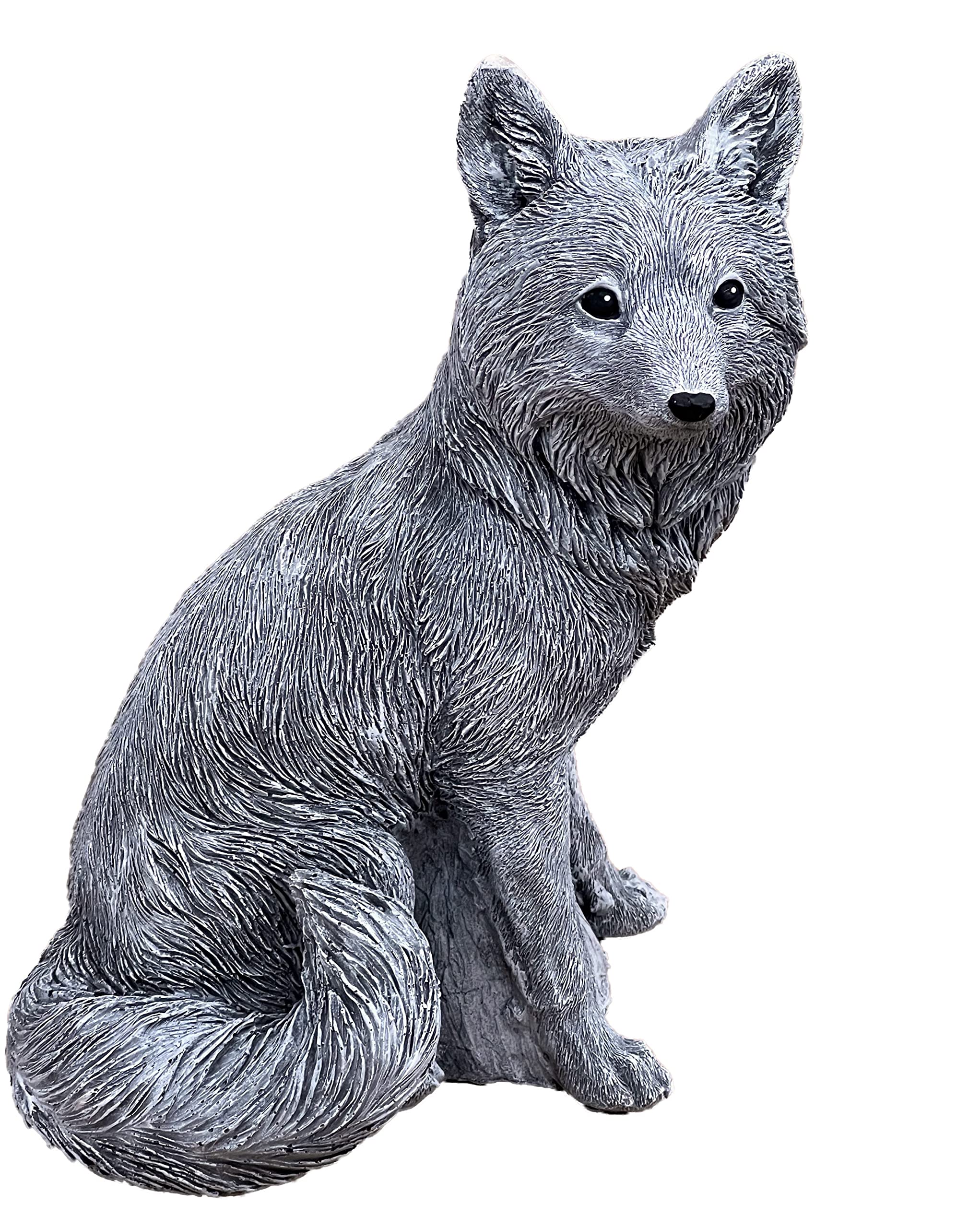 stoneandstyle Stone Figurine Red Fox Vulpes Frost-Proof Cast Stone Weatherproof