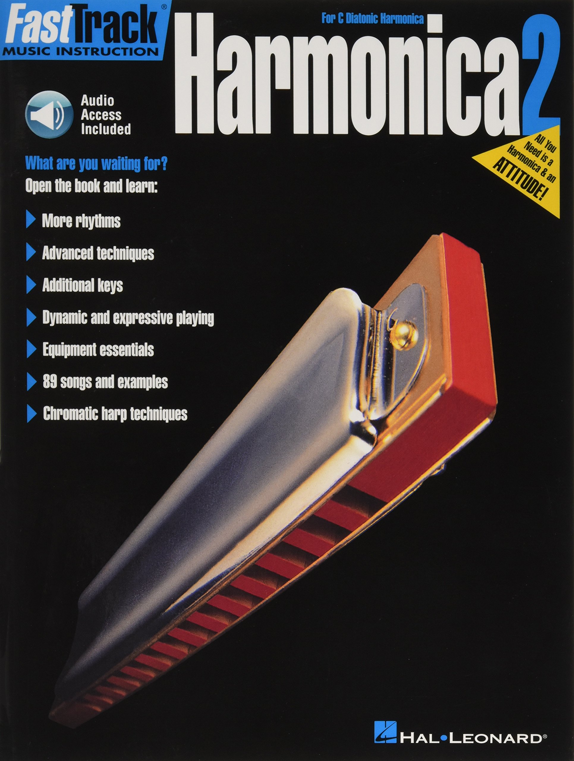 FastTrack Harmonica Method Book 2 - Book/Online Audio (FastTrack Music Instruction)