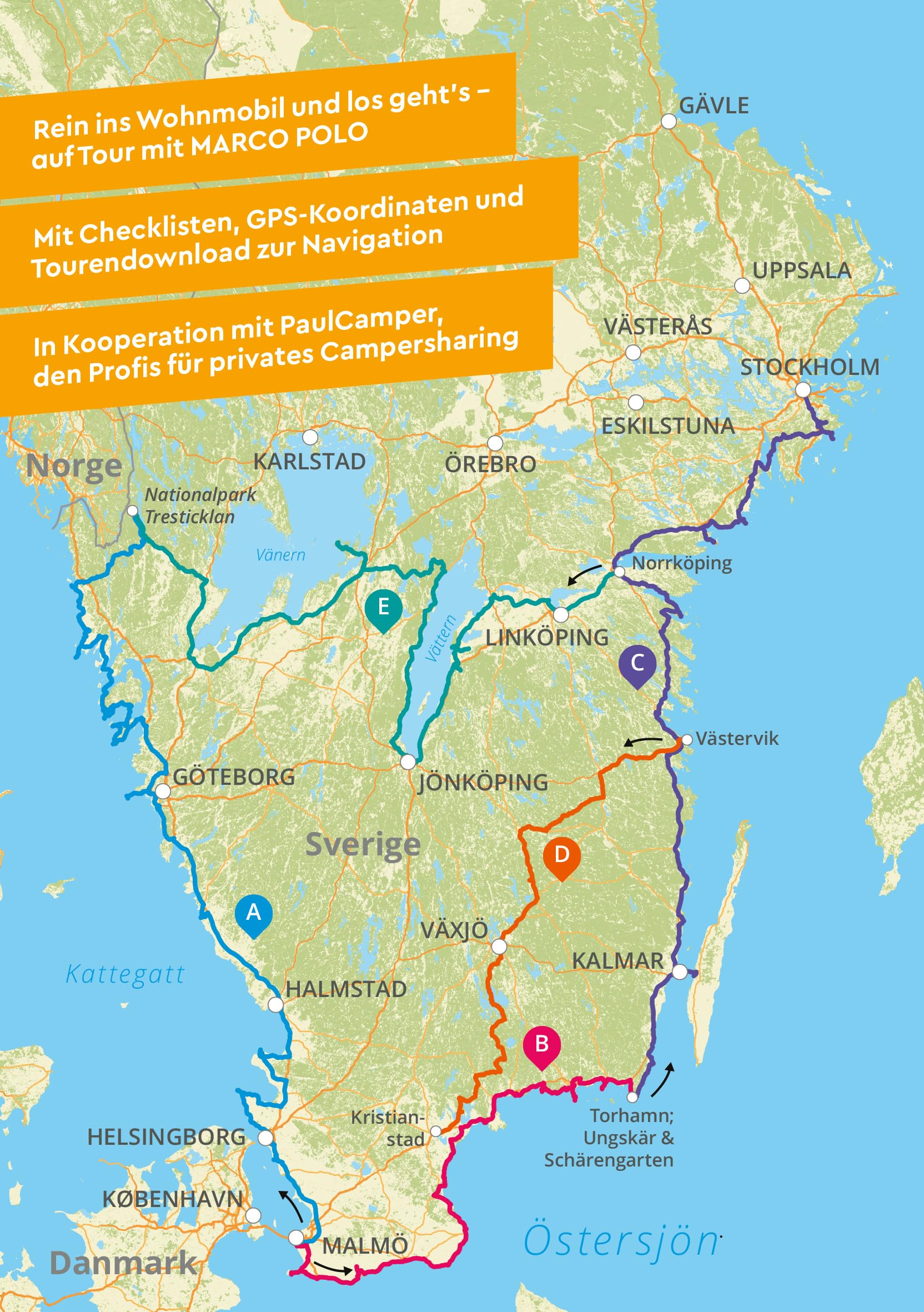 MARCO POLO Camper Guide Südschweden: Insider-Tipps für deine Wohnmobil-Touren