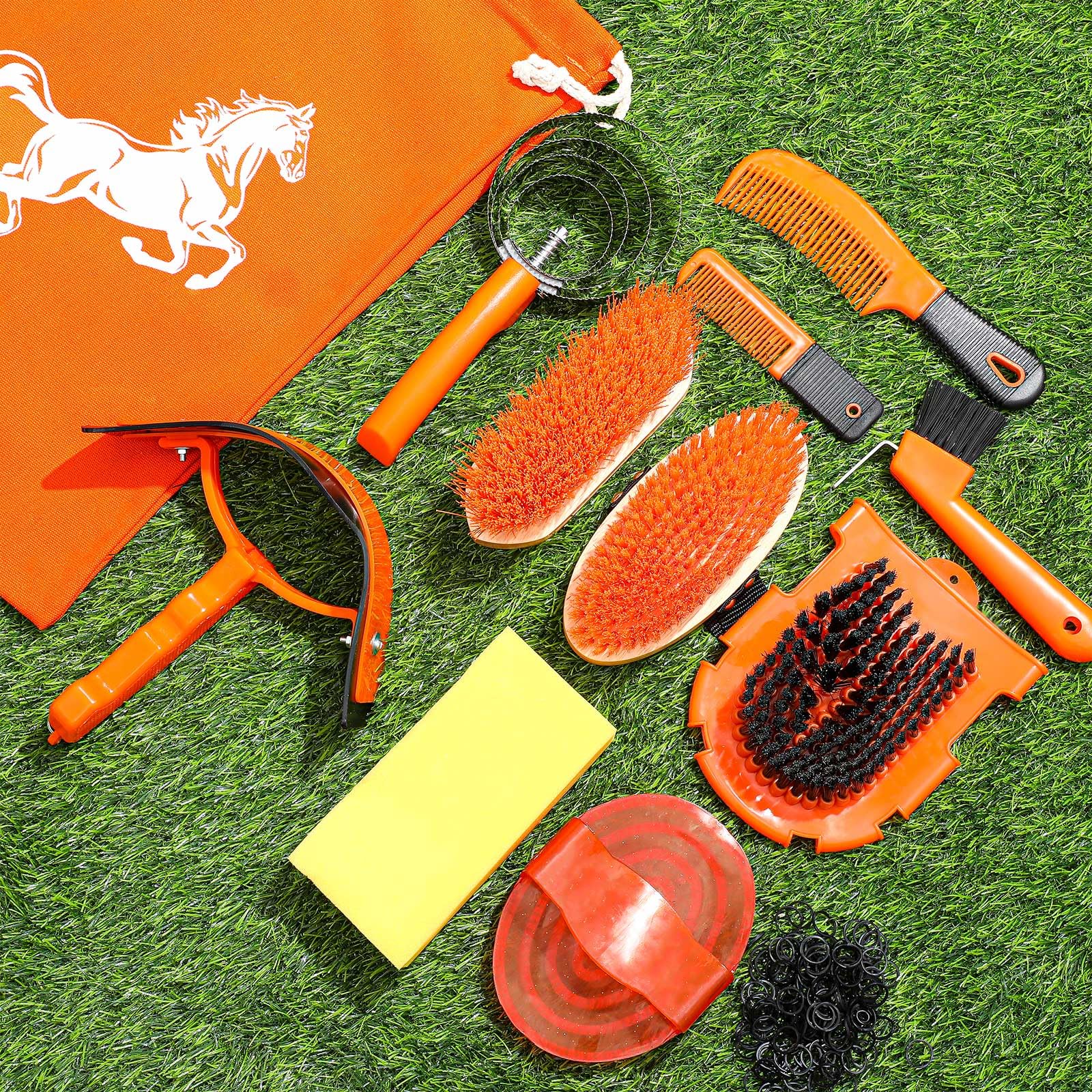 Horse Braiding Kit Weaver Leather Horse Grooming Kit 7pc Set