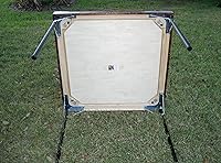 Vista 3 de Dominican Coat of Arms Domino Table with Vintage Presidente Logo Cup Holders by Domino Tables by Art