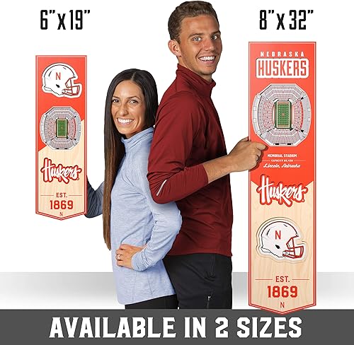 Miniatura 106 de YouTheFan NCAA 3D StadiumView 8x32 Banner