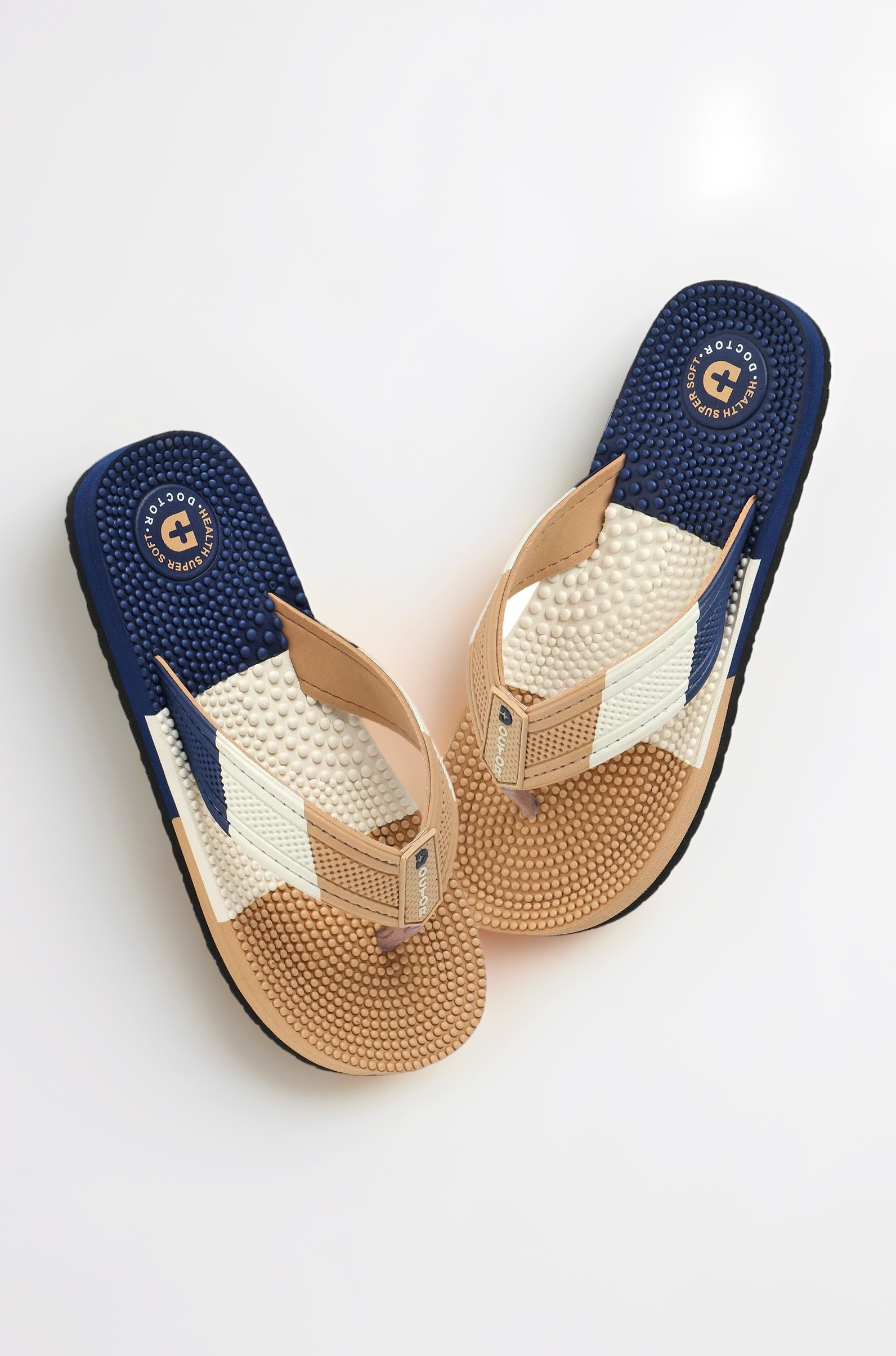 - Men's & Boys Anti-Skid Flip Flops with Acupressure Massage Footbed | Lightweight | Soft | Doctor-Recommended Slipper for Pain Relief | All Day Wear Acupressure Doctor Slipper