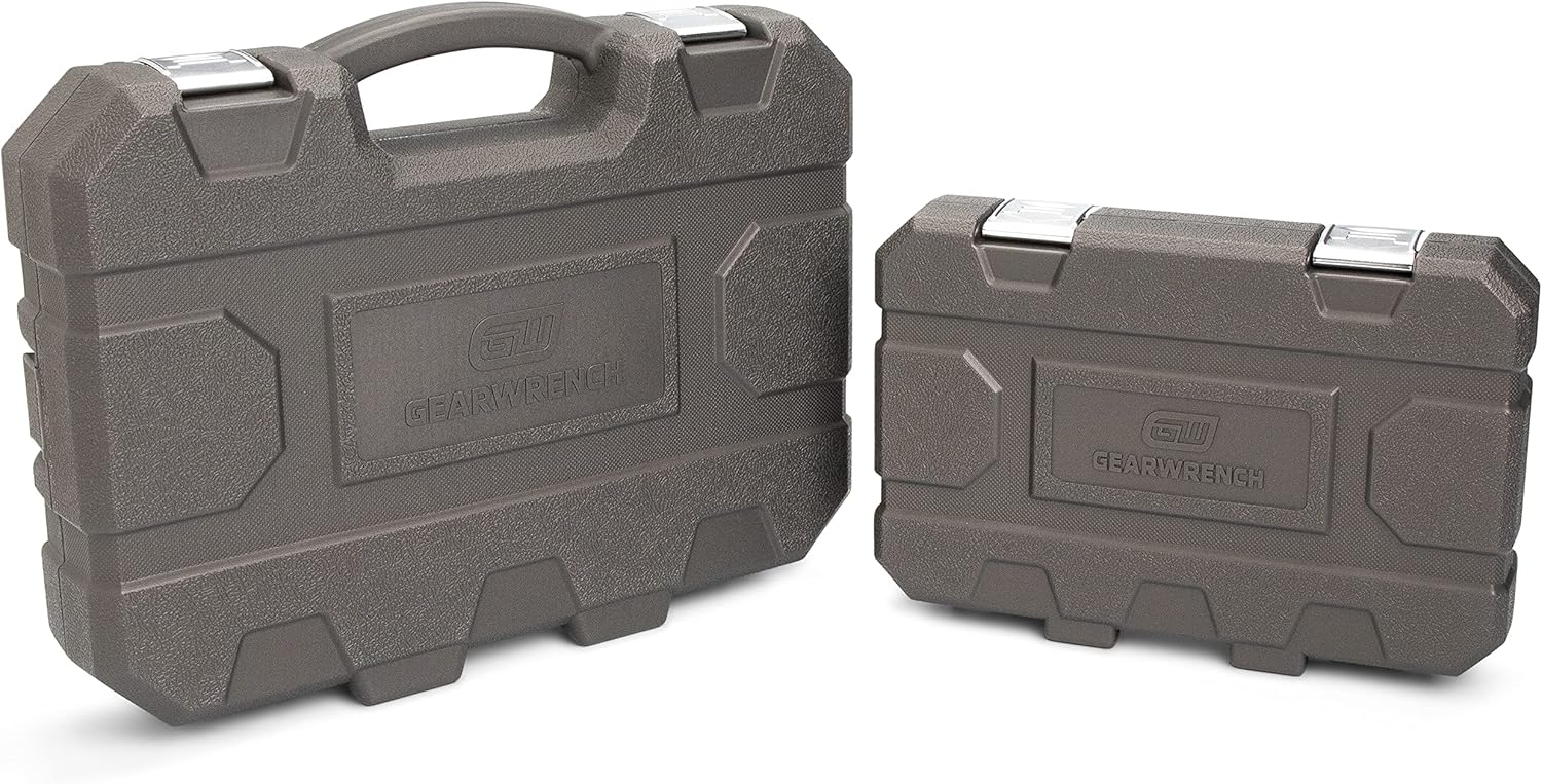 GEARWRENCH 13 Pc. SAE and 15 Pc. Metric 1/2" Drive 6 Pt. Standard Universal Impact Socket Sets - 84938N and 84939N