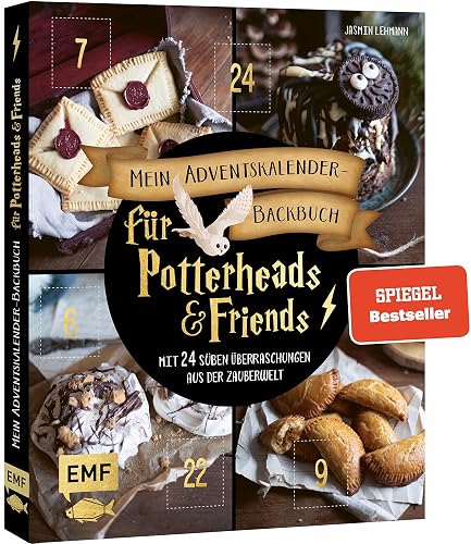 Mein Adventskalender-Backbuch für Potterheads and Friends: Mit 24 süßen Überraschungen aus der Zauberwelt – Mit perforierten Seiten zum Auftrennen