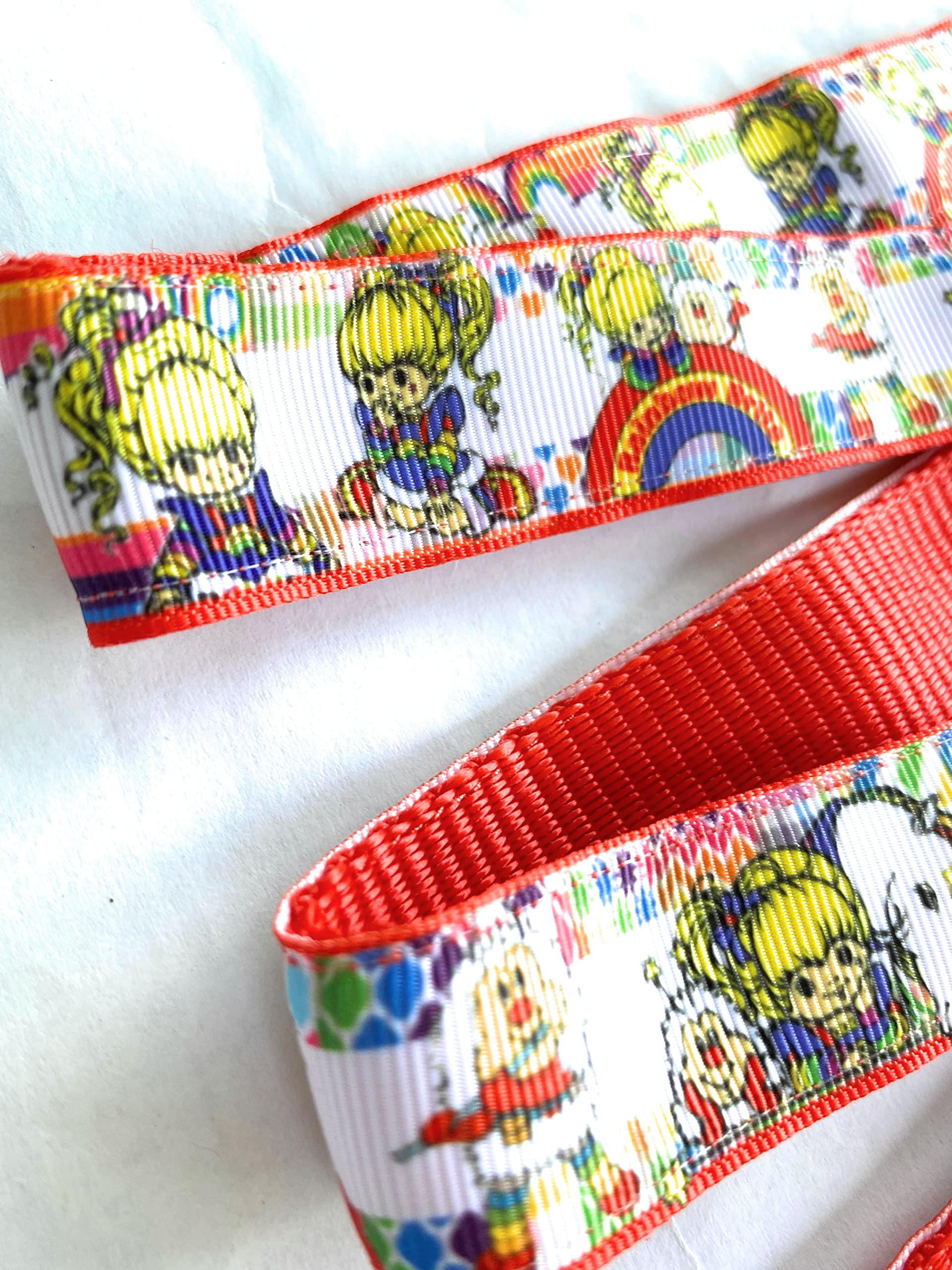 Brite Rainbow Girl Cartoon Nostalgic Dog red pet cat Leash Nylon Clip