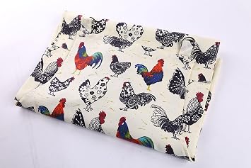 Ulster Weavers 100% Cotton Kitchen Apron - Machine Washable - Perfectly Practical and Ideal for Everyday Use Protecting Against Cooking Spills and Splats, Animal Theme, Rooster, Cream