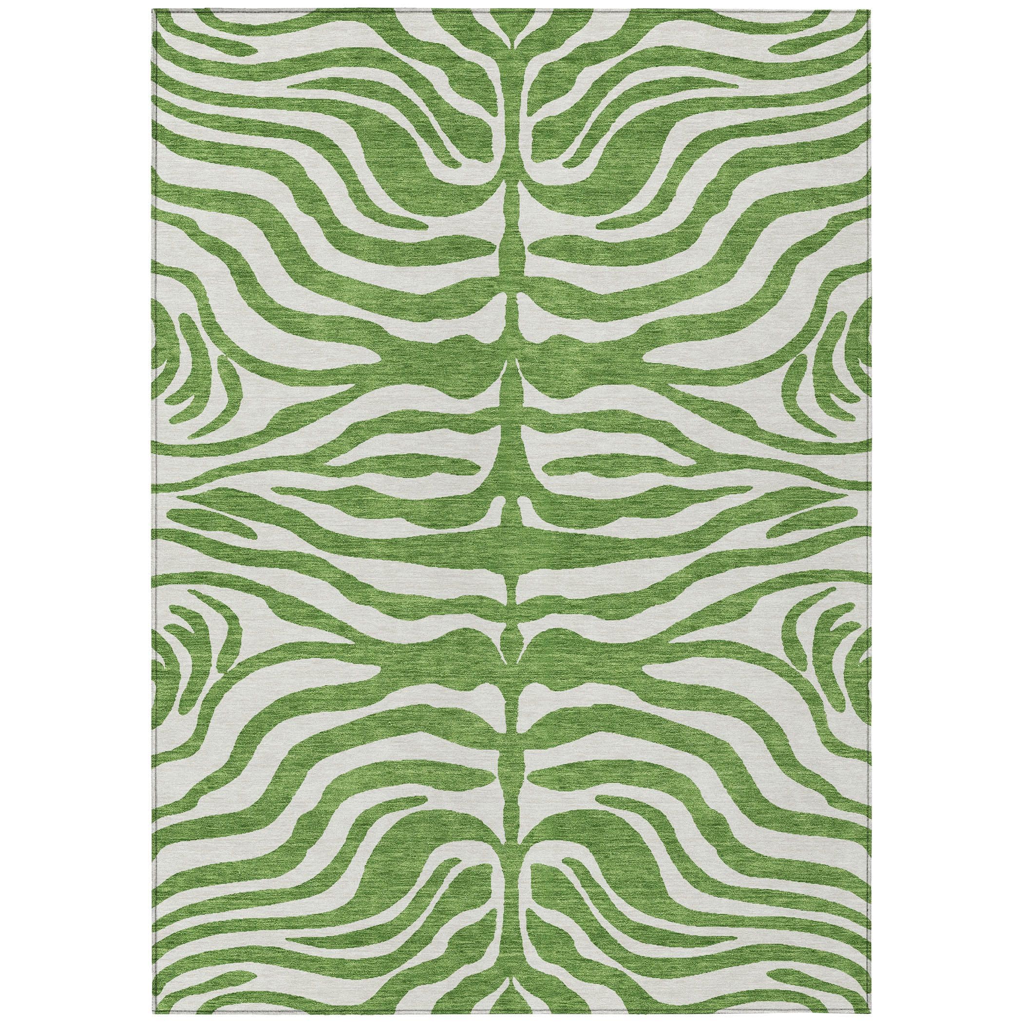 Addison Rugs Chantille ACN1042 Green 8' x 10' Indoor Outdoor Area Rug, Easy Clean, Machine Washable, Non Shedding, Bedroom, Entry, Living Room, Dining Room, Kitchen, Patio Rug