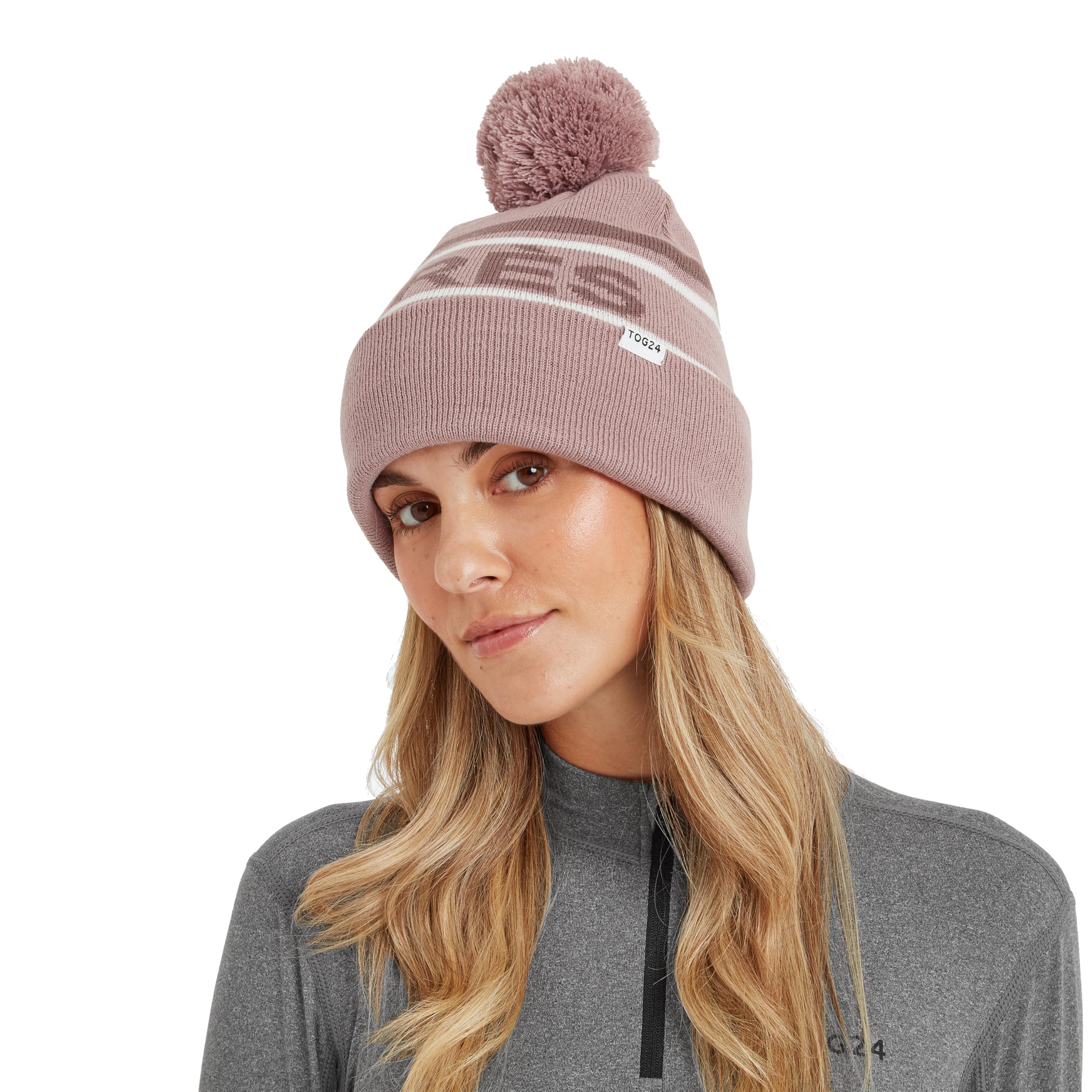 Tog24 Women's Pale Pink 'Brixen' Knitted Hat In