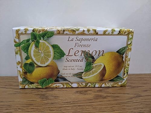 Miniatura 3 de La Saponeria Firenze - Jabón perfumado a limón - 10.5 onzas por Saponificio Artigianale Fiorentino. Jabón de lujo hecho a mano.