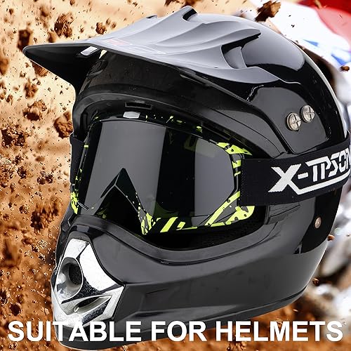 Miniatura 6 de Gafas de motocross a prueba de viento ATV a prueba de polvo, gafas de motocross para hombres, mujeres y jóvenes