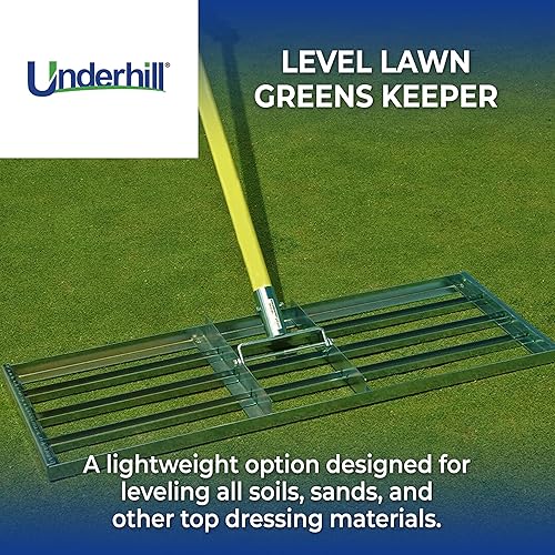 Miniatura 2 de Underhill Greens Keeper - Herramienta niveladora de césped, rastrillo de paisaje, esparcidor de tierra, arena y suelo, para golf, jardines, 36