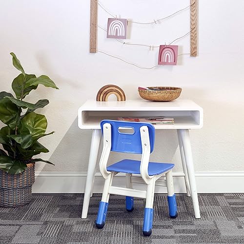 Miniatura 2 de ECR4Kids Silla ajustable para aula, asientos flexibles, color azul, paquete de 2