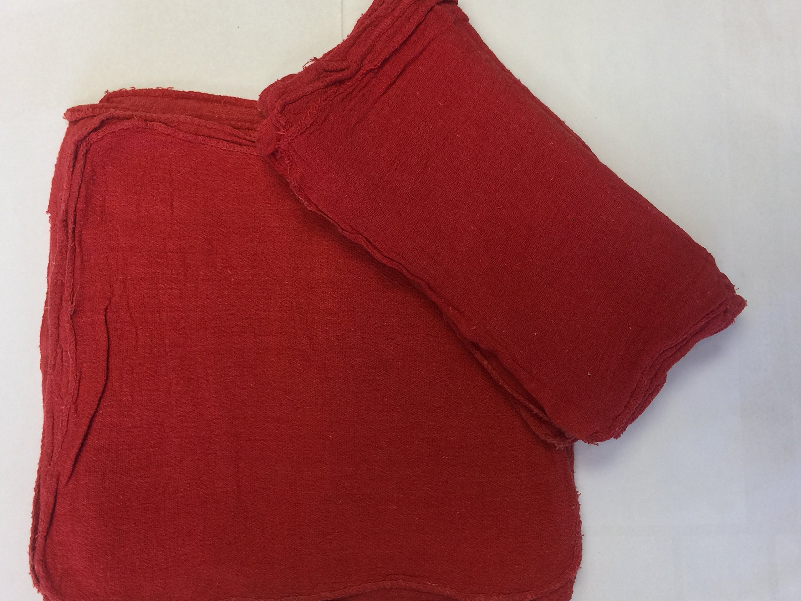 500 NEW RED SHOP TOWELS RAGS BRAND MECHANICS INDUSTRIAL GRADE 13X14