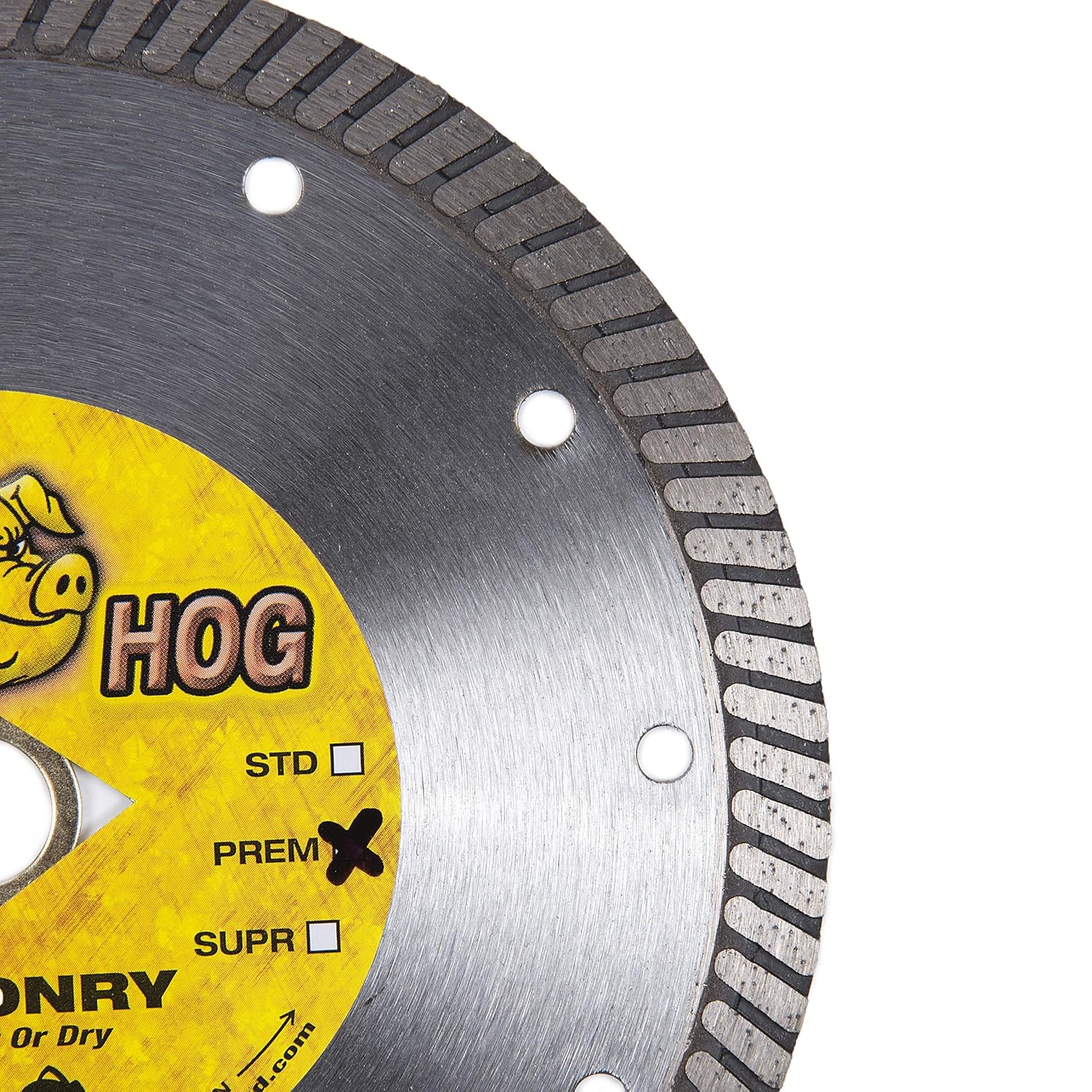 Super Brands Delta Diamond Boss Hog Turbo Premium 7-Inch 3-Pack Diamond Blade for Masonry, Concrete, Dry Cutting, Continuous Rim, DM-7/8-5/8 Arbor (7 3pcs)
