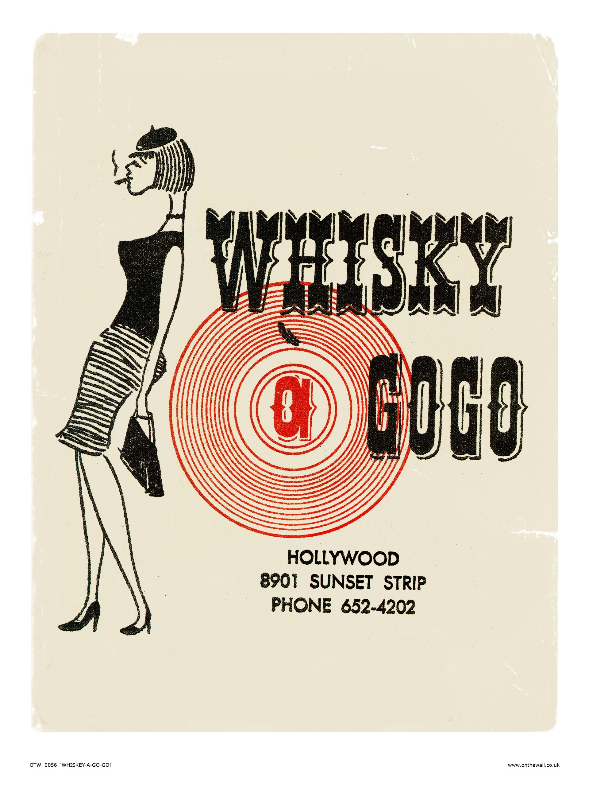Amazon.com: Whiskey a Go Go - Vintage Pop Art Poster Print (OTW056 