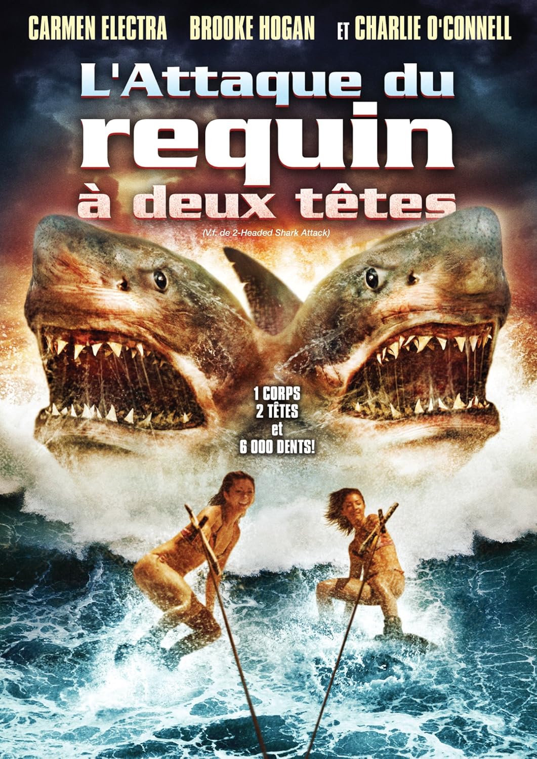 Amazon Com L Attaque Du Requin A Deux Tetes Carmen Electra Charlie O Connell Brooke Hogan Christina Bach Norman Gerald Webb Christopher Douglas Olen Ray Peliculas Y Tv