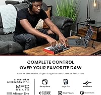 Vista 2 de Akai Professional MPK Mini MK3 - Controlador de teclado MIDI USB de 25 teclas con 8 almohadillas de percusión con retroiluminación, 8 perillas
