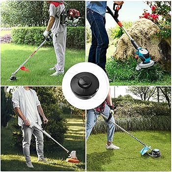 Poweka Universal Strimmer Head, 4 Pack Petrol Strimmer Replacement Head